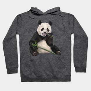 Panda Eating Bamboo Breakfast Hoodie